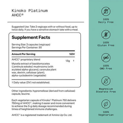 AHCC® - Kinoko® Platinum